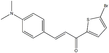 (2E)-1-(5-Bromo-2-thienyl)-3-[4-(dimethylamino)phenyl]-2-propen-1-one Structure