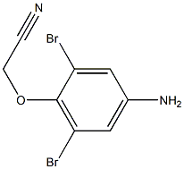 2-(4-Amino-2,6-dibromophenoxy)acetonitrile Structure