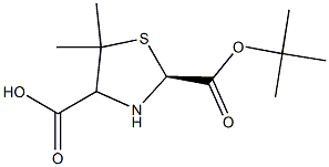 Boc-(S)-5,5-dimethyl-1,3-thiazolidine-4-carboxylic acid 99+% (HPLC) Structure