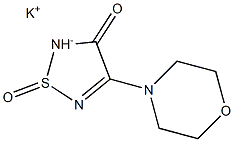4-(4-Morpholinyl)-1,2,5-Thiadiazol-3(2H)-one 1-Oxide Potassium Salt Structure