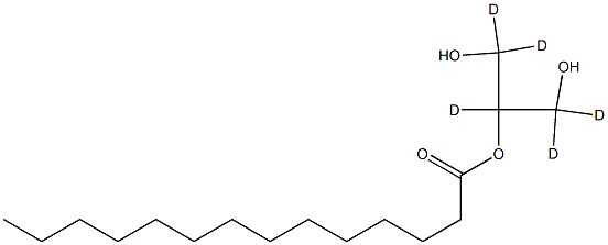 2-Myristoylglycerol-d5 结构式