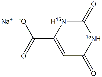 Orotic Acid-15N2 Monosodium Salt Structure