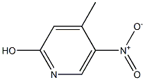 2-羟基-5-硝基-4-甲基吡啶,,结构式