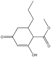 2-Hydroxy-4-oxo-6-propyl-2-cyclohexene-1-carboxylic Acid Methyl Ester 结构式