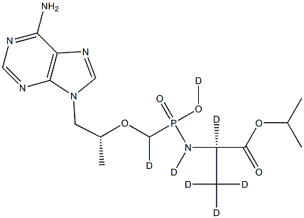 N-[[[(1R)-2-(6-Amino-9H-purin-9-yl)-1-methylethoxy]methyl]hydroxyphosphinyl]-D-alanine 1-Methylethyl Ester-d7