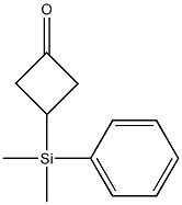 3-(Dimethylphenylsilyl)-cyclobutanone Struktur