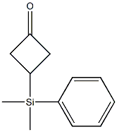 3-(Dimethylphenylsilyl)-cyclobutanone Structure