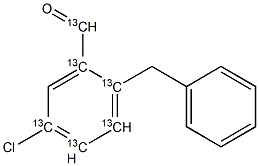  2-Benzyl-5-chlorobenzaldehyde-13C6