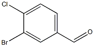 3 溴-4-氯苯甲醛,,结构式