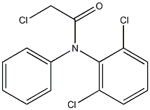 2-CHLORO-N-(2',6'-DICHLOROPHENYL)-N-PHENYLACETAMIDE Struktur
