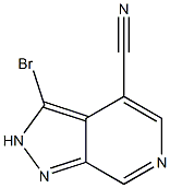 3-Bromo-2H-pyrazolo[3,4-c]pyridine-4-carbonitrile Struktur