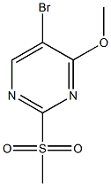5-Bromo-4-methoxy-2-(methylsulfonyl)pyrimidine Structure