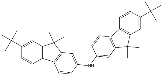 双(7-叔丁基-9,9-二甲基芴-2-基)胺, , 结构式