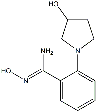 N'-Hydroxy-2-(3-hydroxypyrrolidin-1-yl)benzimidamide,,结构式