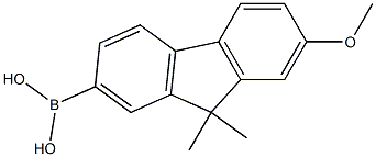 (7-methoxy-9,9-dimethyl-9H-fluoren-2-yl)boronic acid Structure