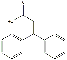 Diphenylmethylthioacetic acid Structure