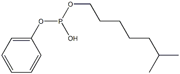亚磷酸一苯二异辛酯,,结构式