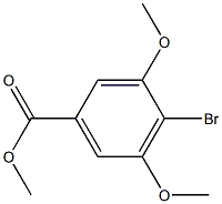 4-溴-3,5-二甲氧基苯甲酸甲酯,,结构式