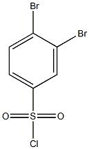 3，4-二溴-苯磺酰氯,,结构式