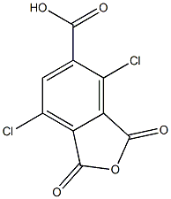 3,6-二氯偏苯三酸酐 结构式