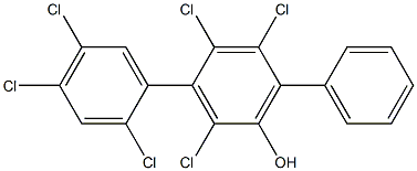 2,2',4,4',5,5'-六氯-3-二苯基酚 结构式