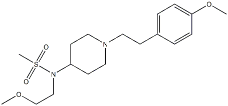 N-(2-METHOXYETHYL)-N-(1-[2-(4-METHOXYPHENYL)ETHYL]PIPERIDIN-4-YL)METHANESULFONAMIDE