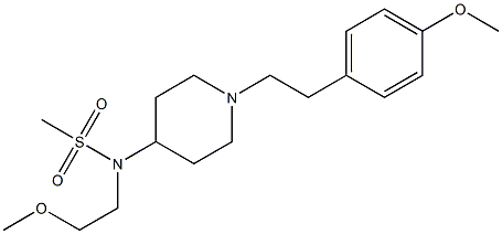 N-(2-METHOXYETHYL)-N-(1-[2-(4-METHOXYPHENYL)ETHYL]PIPERIDIN-4-YL)METHANESULFONAMIDE Structure