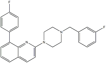 2-[4-(3-FLUOROBENZYL)PIPERAZIN-1-YL]-8-(4-FLUOROPHENYL)QUINOLINE|
