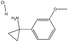 1-(3-METHOXY-PHENYL)-CYCLOPROPYLAMINE HYDROCHLORIDE Structure
