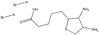 5-(3,4-DIAMINOTETRAHYDRO-2-THIENYL)PENTANOIC ACID DIHYDROBROMIDE Structure