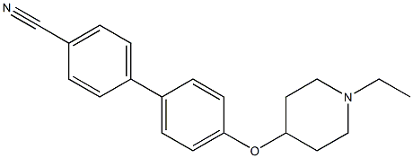 4'-[(1-ETHYLPIPERIDIN-4-YL)OXY]BIPHENYL-4-CARBONITRILE Structure