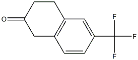 6-TRIFLUOROMETHYL-3,4-DIHYDRO-1H-NAPHTHALEN-2-ONE 化学構造式