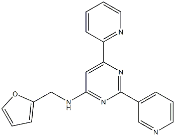 N-(2-FURYLMETHYL)-6-PYRIDIN-2-YL-2-PYRIDIN-3-YLPYRIMIDIN-4-AMINE Structure