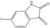 6-Fluoroindoline-2,3-dione 化学構造式
