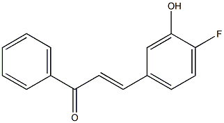 4Fluoro-3-HydroxyChalcone Struktur