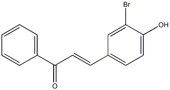 4Hydroxy-3-BromoChalcone Struktur