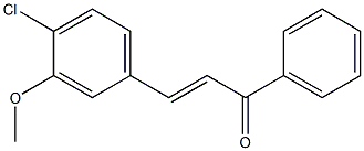 3-Methoxy-4ChloroChalcone Struktur