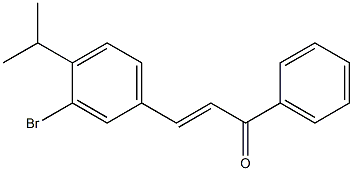 4Isopropyl-3-BromoChalcone Struktur