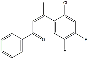 2-氯-4,5-二氟苯乙酮, , 结构式
