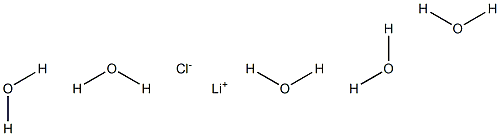 Lithium chloride pentahydrate 结构式