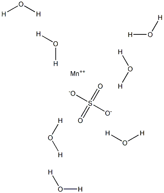 Manganese(II) sulfate heptahydrate Struktur