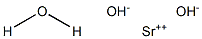 Strontium hydroxide monohydrate Struktur
