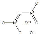 Zirconium oxide dinitrate Structure