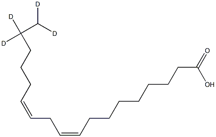 Linoleic Acid-17,17,18,18-D4 Struktur