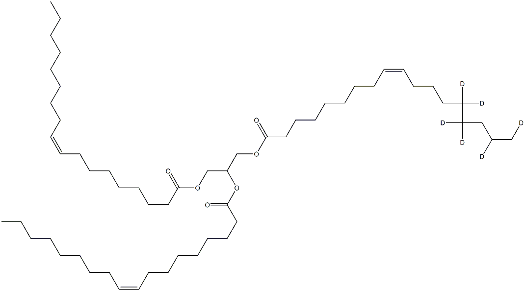 Triolein (-14,14,15,15,17,18-D6) Structure