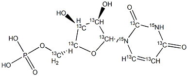 Uridine 5'-Monophosphate-13C915N2 Struktur