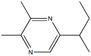 2,3-二甲基-5-仲丁基吡嗪 结构式