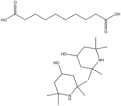 Bis(2,2,6,6-tetramethyl-4-piperidinol) sebacate Struktur