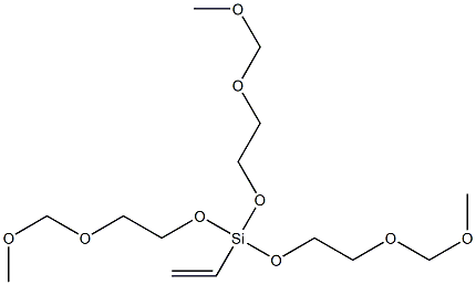 乙烯基三(Β-甲氧基乙氧基)硅烷, , 结构式