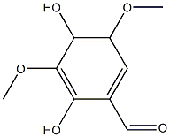 2,4-二羟基-3,5-二甲氧基苯甲醛 ,,结构式
